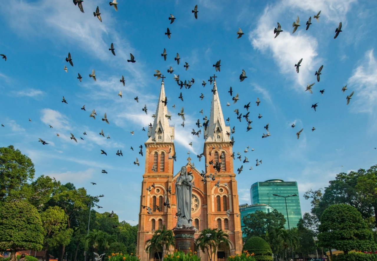 Notre Dame Cathedral district 1 hcmc